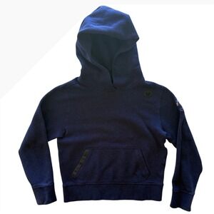 Greyson Navy Sherpa Fleece Pullover Hoodie The Ocean Course Kiawah Logo Boys Med